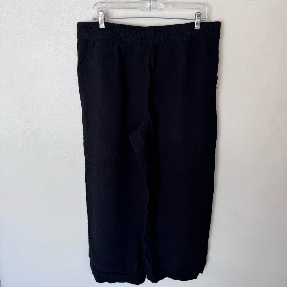 a new day black gauze pleated pull on wide leg pants size XL - Picture 6 of 6